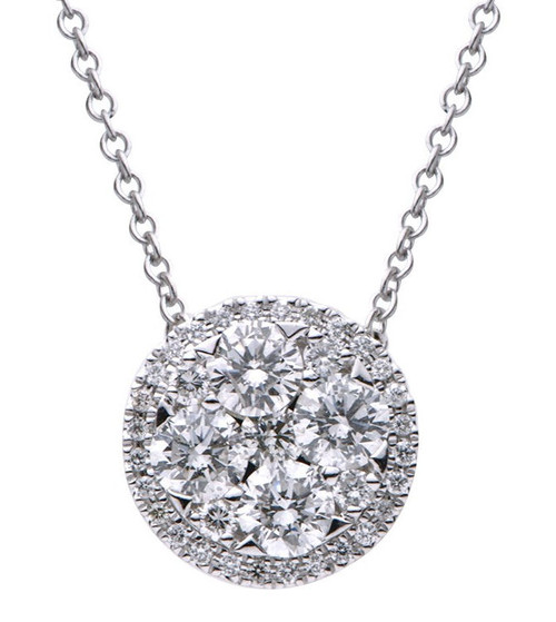 1.03 Ct Tw Diamond Ball Pendant
