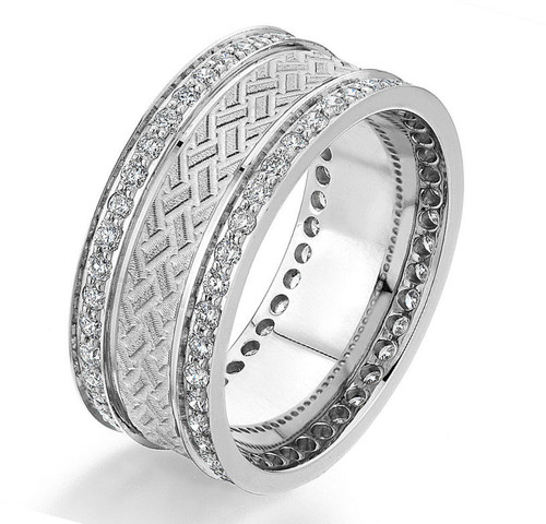 0.84 Ct Tw Diamond Wedding Band
