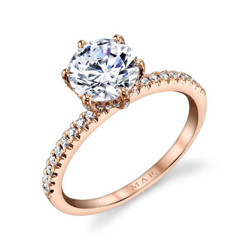 Rose Gold Diamond Accent Ring