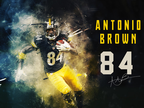 Antonio Brown Pittsburgh Steelers poster Antonio Brown Pittsburgh Steelers poster