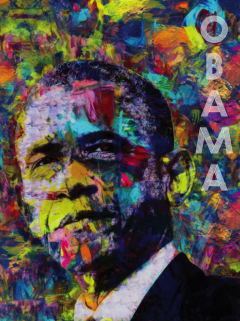 Barack Obama Poster Color Art Print Barack Obama Poster Color Art Print