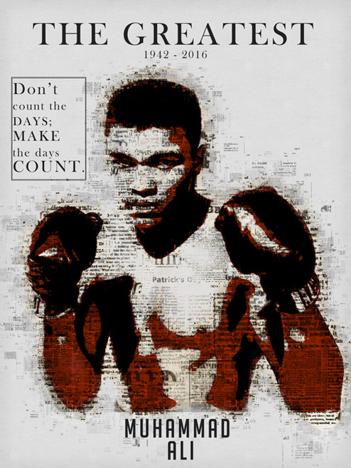 Muhammad Ali Poster Don't Count the Days Make the Days Count Art Print Muhammad Ali Poster Don't Count the Days Make the Days Count Art Print