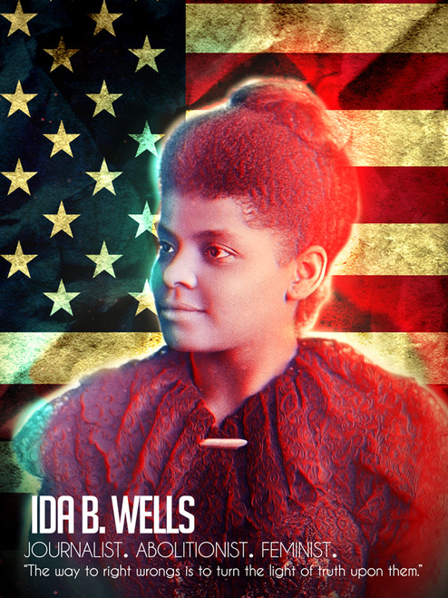 Ida B Wells Poster Turn the Light of Truth Upon Them Quote (18x24) Ida B Wells Poster Turn the Light of Truth Upon Them Quote (18x24)