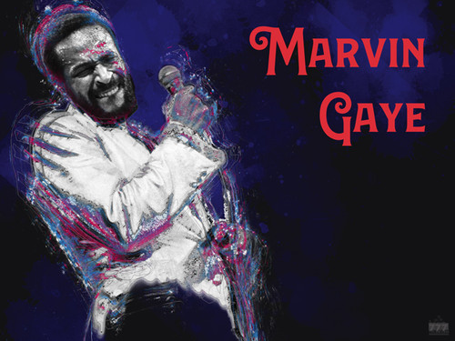 Marvin Gaye Poster Prince of Soul Music Wall Art Print Marvin Gaye Poster Prince of Soul Music Wall Art Print