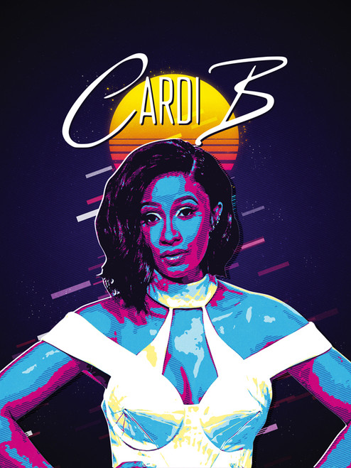 Cardi B Poster Music Wall Art Print Cardi B Poster Music Wall Art Print