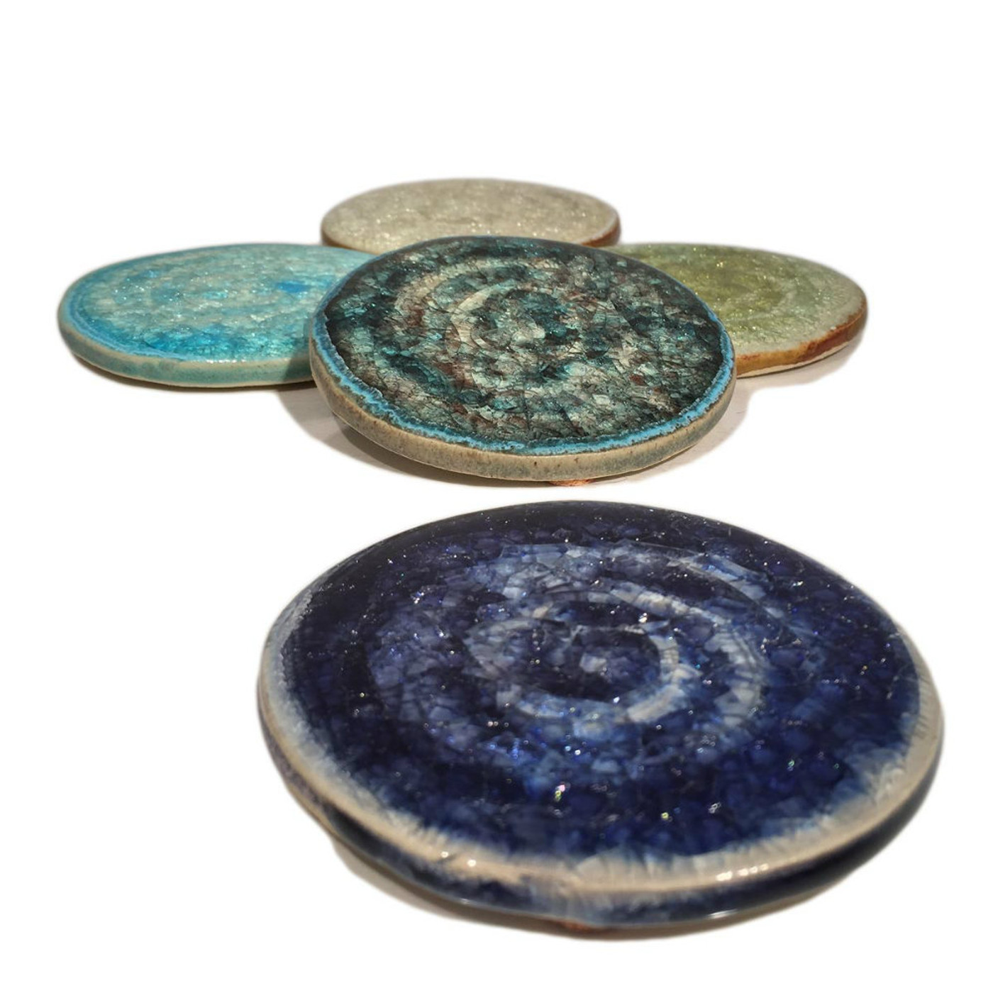 Gift Ideas for the Home and Office, Vibrant Glass Coasters