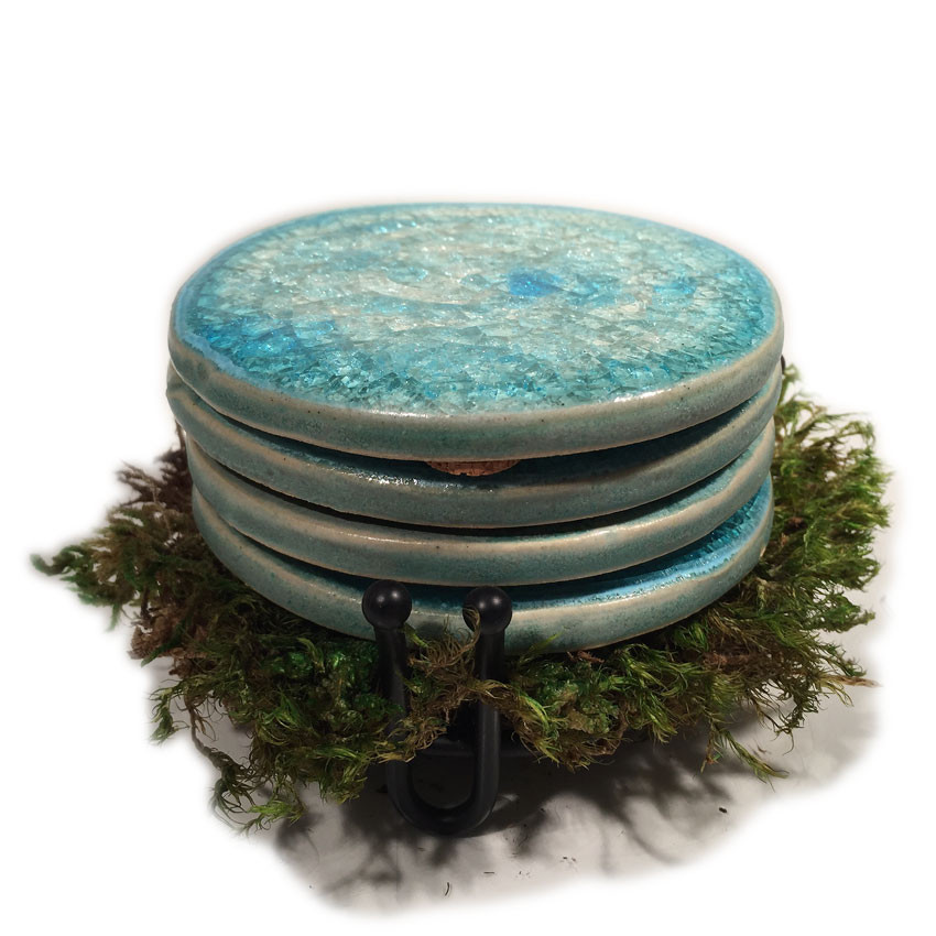 Gift Ideas for the Home and Office, Vibrant Glass Coasters