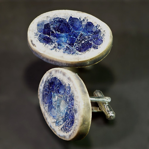 Cufflinks - Amethyst Crystal