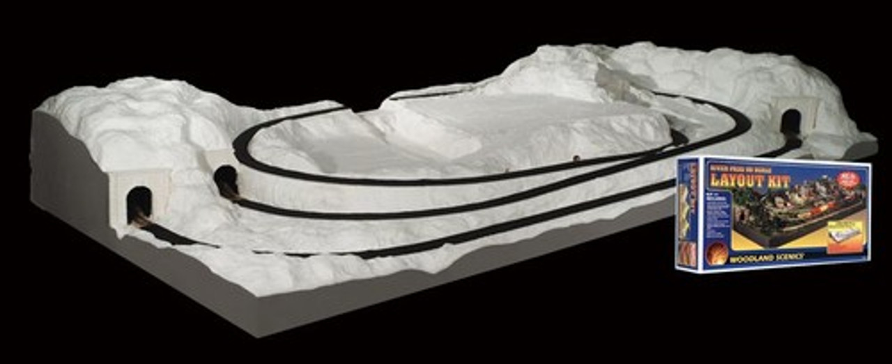 Woodland Scenics HO ST1484 River Pass Layout Kit