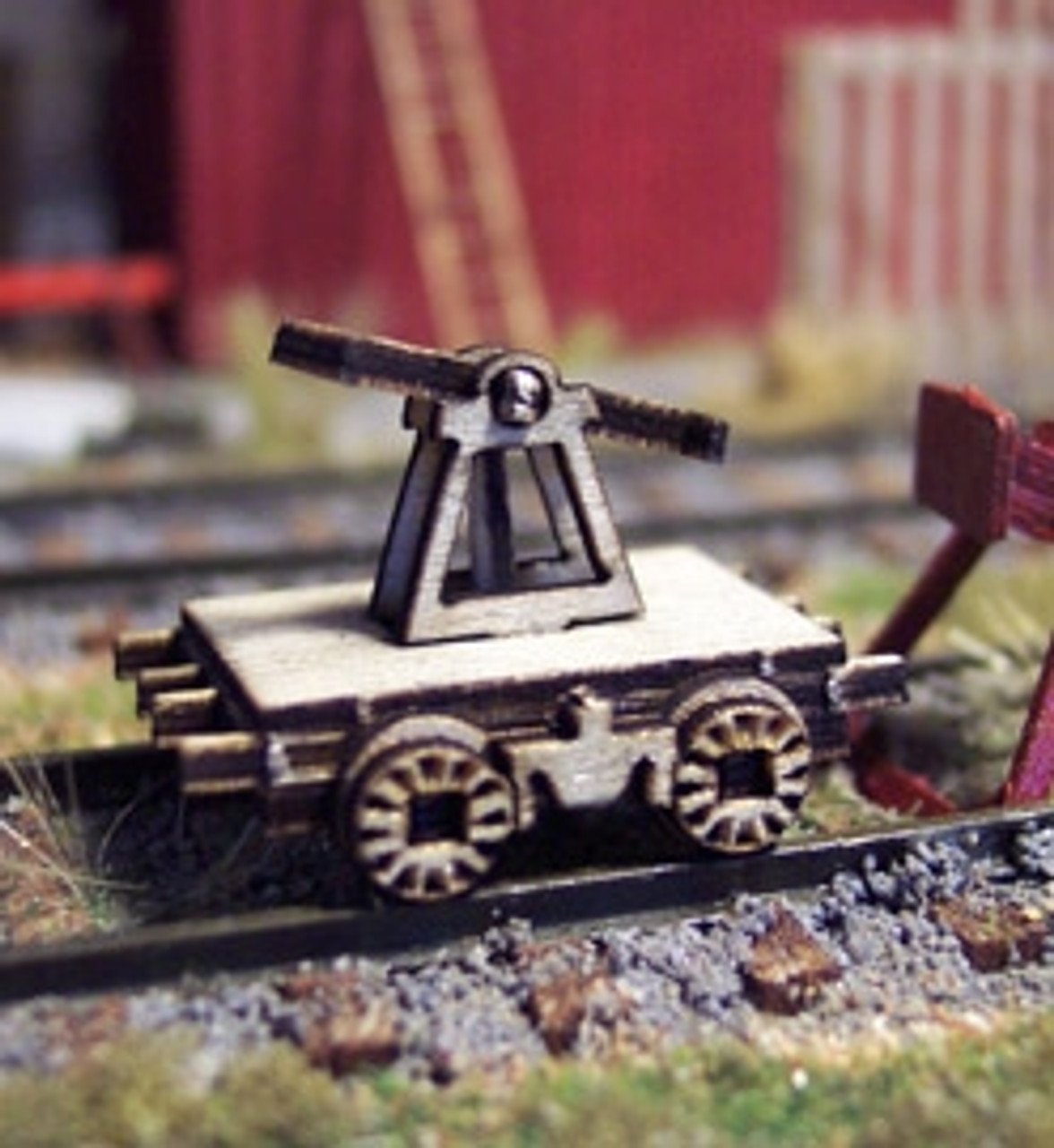 Osborn Model Kits HO 1107 Railroad Hand Car Static Display Kit (2 per