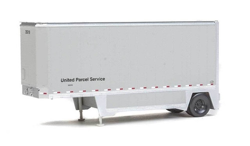 Walthers SceneMaster HO 949-2550 26' Drop-Floor Trailer 2-Pack, Assembled, United Parcel Service (gray) Walthers SceneMaster HO 949-2550 26' Drop-Floor Trailer 2-Pack, Assembled, United Parcel Service (gray)