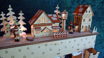Wooden Advent calendar. Wooden Advent calendar.