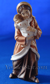 Nazarene Woman Holding Child for LEPI Nazarene Wooden Nativity Nazarene Woman Holding Child for LEPI Nazarene Wooden Nativity