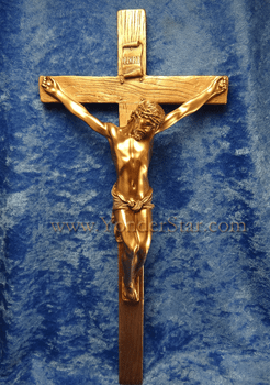 13" Crucifix Cold Cast Bronze 13" Crucifix Cold Cast Bronze
