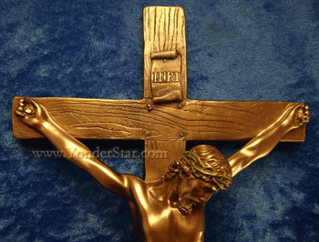 13" Crucifix Cold Cast Bronze 13" Crucifix Cold Cast Bronze