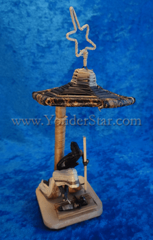 Banana Fiber Umbrella Nativity - Democratic Republic of Congo Banana Fiber Umbrella Nativity - Democratic Republic of Congo