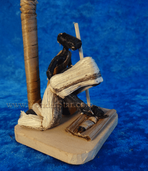 Banana Fiber Umbrella Nativity - Democratic Republic of Congo Banana Fiber Umbrella Nativity - Democratic Republic of Congo