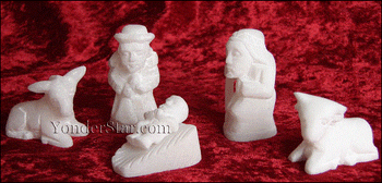 Small Alabaster Stone Nativity Scene - Peru Small Alabaster Stone Nativity Scene - Peru