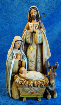 10.5" Holy Family w Donkey by Joseph's Studio - 31321 10.5" Holy Family w Donkey by Joseph's Studio - 31321