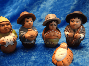 Ceramic Peruvian Nativity - Fair Trade Ceramic Peruvian Nativity - Fair Trade