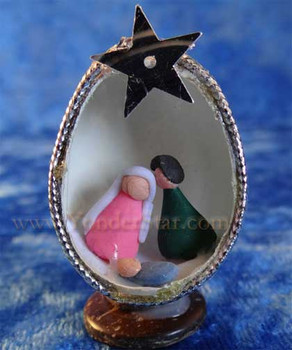 Quail egg nativity set. Quail egg nativity set.