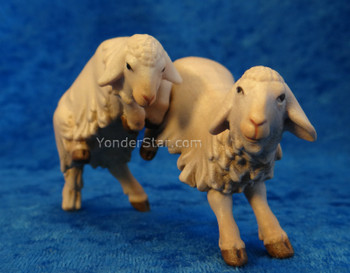 Two Lambs Jumping LEPI Venetian Nativity Two Lambs Jumping LEPI Venetian Nativity