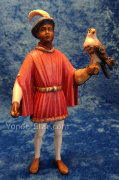 LEPI Venetian Nativity Page w Falcon for King Gaspar LEPI Venetian Nativity Page w Falcon for King Gaspar