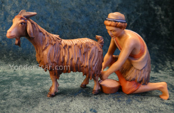 LEPI Venetian Nativity Milker w Goat - 16cm Scale LEPI Venetian Nativity Milker w Goat - 16cm Scale