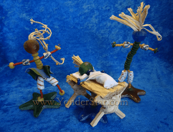 African Recycled Glass Nativity Fair Trade Ghana African Recycled Glass Nativity Fair Trade Ghana