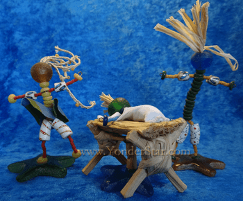 African Recycled Glass Nativity Fair Trade Ghana African Recycled Glass Nativity Fair Trade Ghana