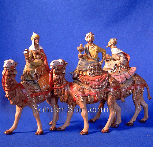 Kings on Camels - 5" Fontanini Nativity Wisemen Set 71514