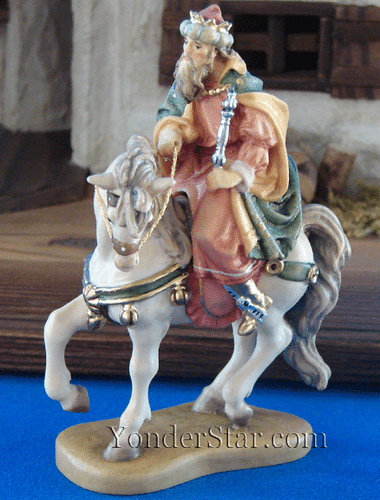 Wiseman Balthasar on Horse LEPI Reindl Nativity