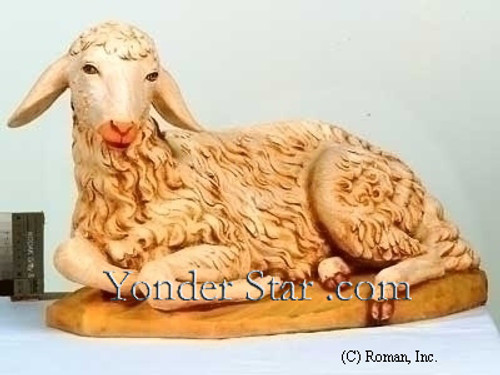 Fontanini 50" Scale Seated Sheep - 52340