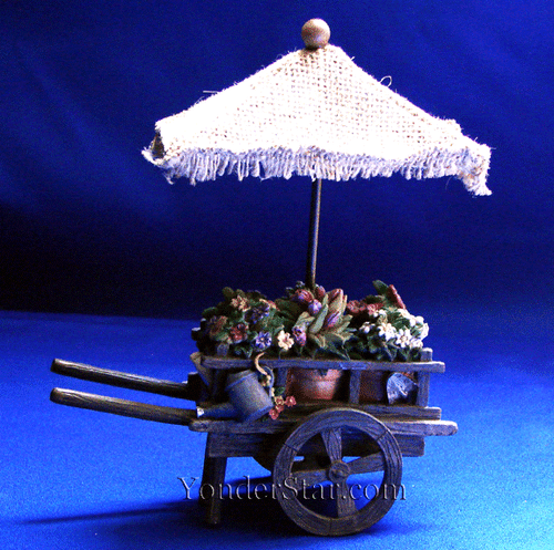 Flower Cart - 5" Fontanini Nativity Village Cart 55551