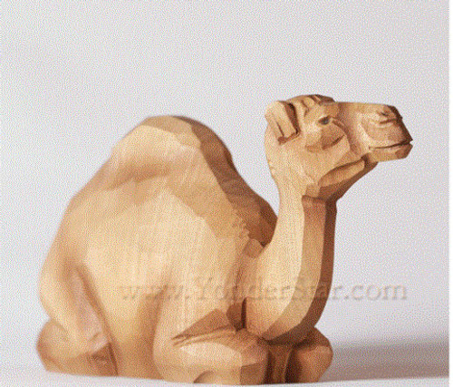 Camel Seated - Huggler Swiss Nativity Woodcarving