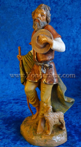 Abraham - 12" Fontanini Nativity Old Man w Dog 52922