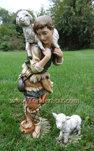 Shepherd and Sheep for 27" Outdoor Nativity