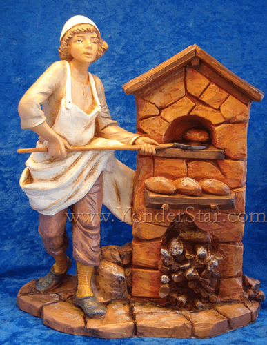 Darius - 12" Fontanini Nativity Village Baker 52908