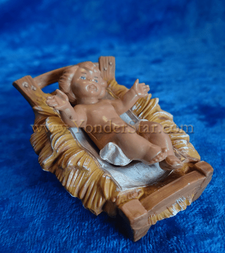 Classic Baby Jesus - 5" Fontanini Nativity Jesus w Crib 72513
