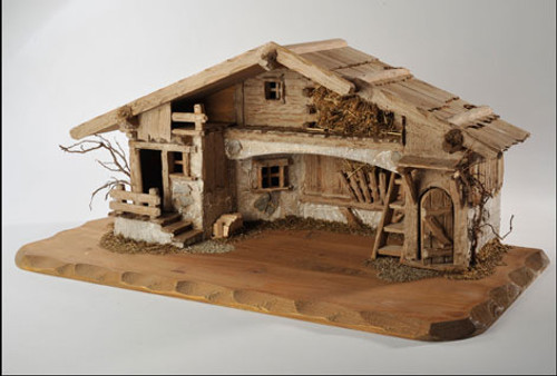 Wooden Stable for 10 cm LEPI Nazarene Nativity