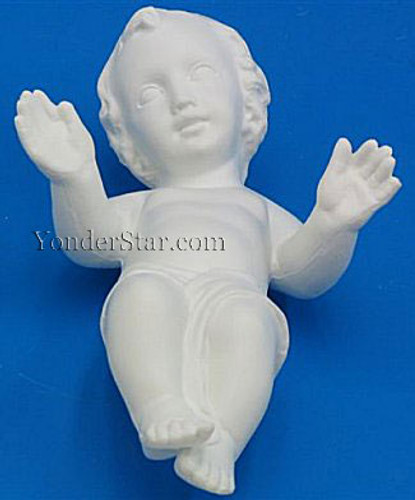 Outdoor Nativity Scene Infant Jesus All White