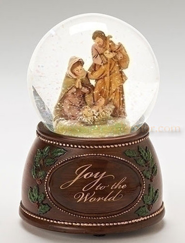 Musical Fontanini Nativity Glitterdome Joy To The World 59088