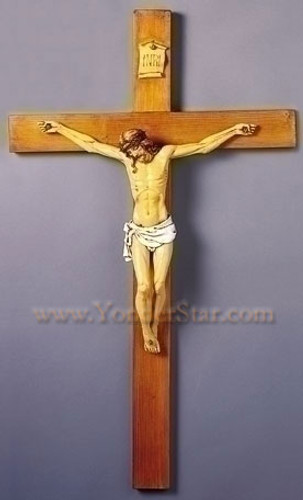 Large Fontanini Crucifix 40 inches tall
