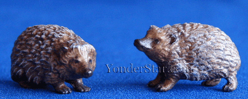 Hedgehogs LEPI Kastlunger Wooden Nativity