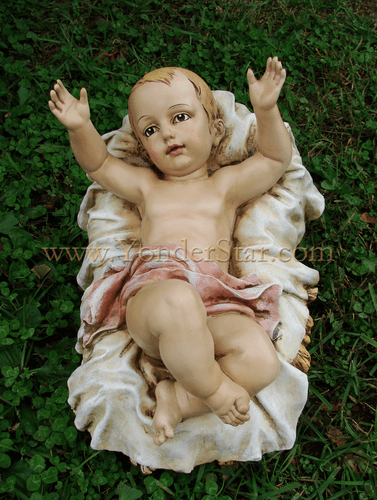 Baby Jesus in Manger - 39 inch Scale Outdoor Nativity : Pre-Order