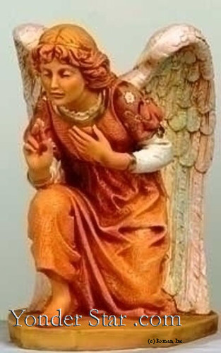 Kneeling Angel - 27" Scale Fontanini Nativity Angel 53118
