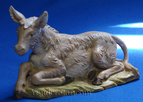 Donkey Seated - 5" Fontanini Nativity Animal 54017