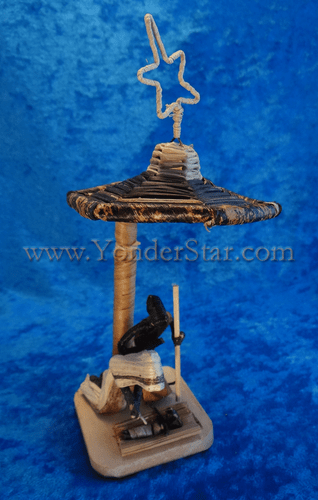 Banana Fiber Umbrella Nativity - Democratic Republic of Congo