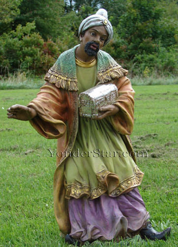 African Wiseman Balthasar for Outdoor Nativity