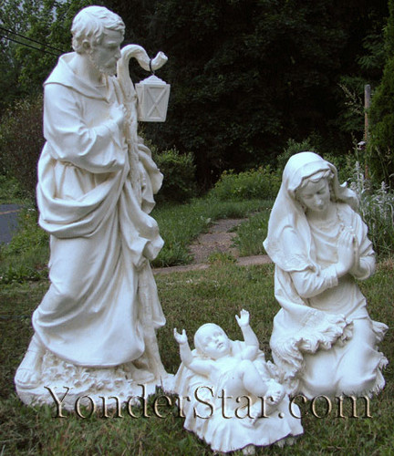 Outdoor Nativity Set Holy Family Ivory Statues : Pre-Order